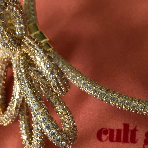 Cult Gaia Bloom Chocker Rhinestone Clear - Picture 6 of 12